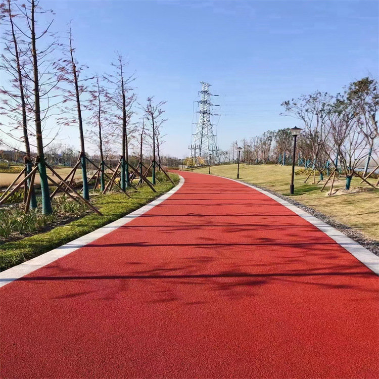 彩色陶瓷顆粒防滑路面